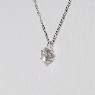 プラチナ　0.3ct up 　6本爪　ペンダント
