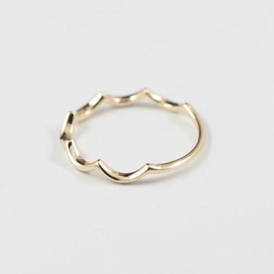 ふるさと納税 山梨県 【山梨県】【ジュエリー】K10 nami/ナミ リング 4号 |  | 02