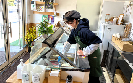No.109 老舗煎餅店プロデュースのジェラート 基本の6個セット＊煎餅付＊