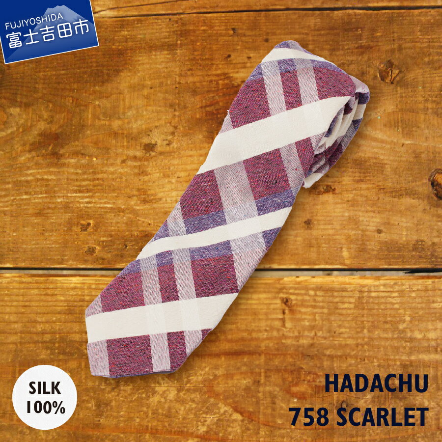 【ふるさと納税】 ネクタイ シルク メンズ 男 高級 上品 スーツ ジャガード織り HADACHU シルクネクタイ NTM758 ギフト