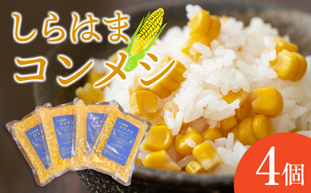 しらはまコンメシ 4袋 セット わかやましらはま農家 特製 炊き込みご飯の素 304018_DK02