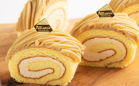 ロールケーキ キャラメルもんぶらんロール ＆ 豆乳ロール 食べ比べ セット 花月堂 ケーキ ケーキセット お菓子 菓子 スイーツ デザート 洋菓子 生菓子 モンブラン 和栗ペースト マロンクリーム 白