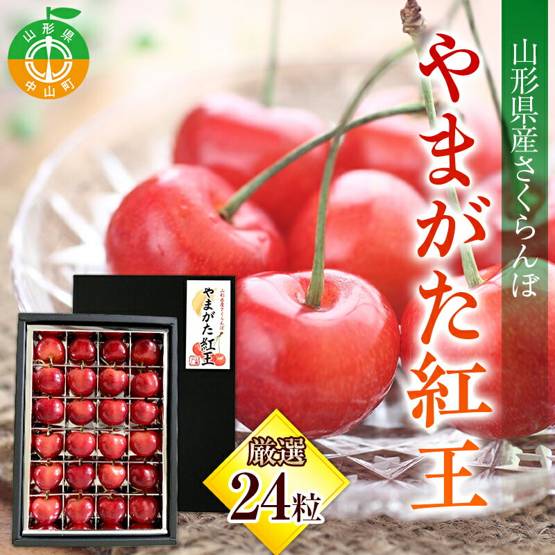 【ふるさと納税】《2025年産先行受付》山形県産さくらんぼ【やまがた紅王 特秀品】厳選24粒 2L/3Lサイズ混合 サクランボ 果物 くだもの フルーツ 季節限定 F4A-0378
