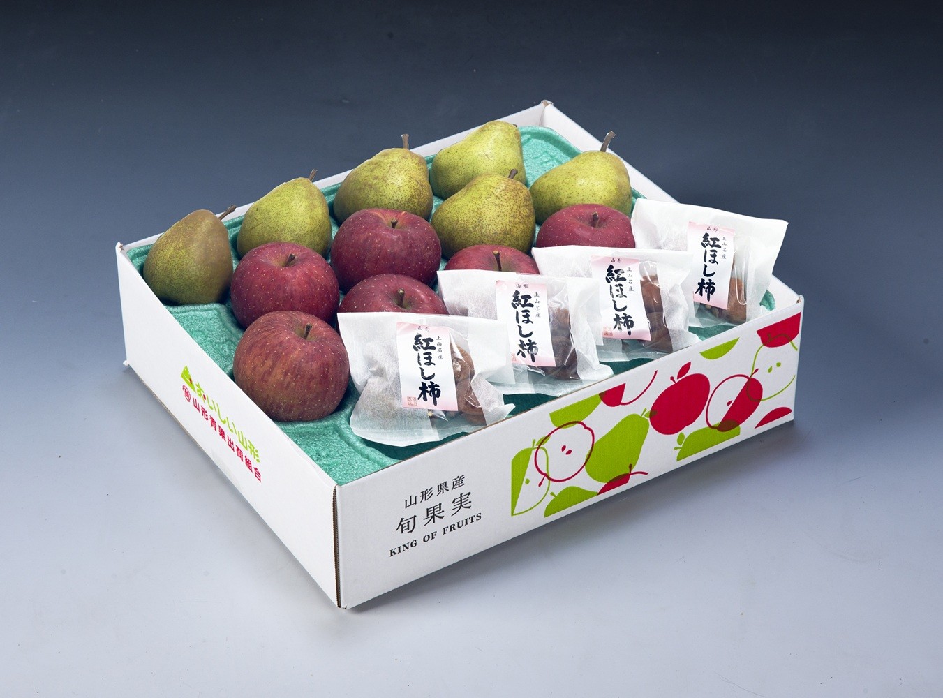 
                  ラ・フランス・りんご・干し柿詰め合わせ　４ｋｇ　0020-2620
                