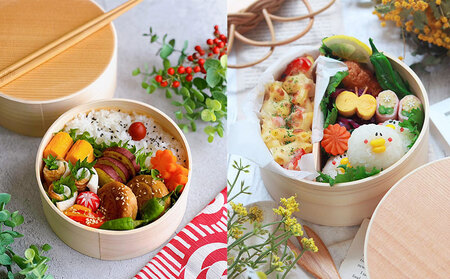 曲げわっぱ弁当箱 丸型 大 780cc