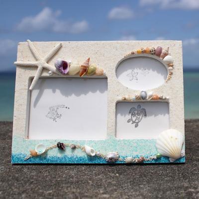 ふるさと納税 恩納村 「オーシャンクロック」「ファミリーフォトフレーム」セット【沖縄の海からの贈り物】 |  | 02