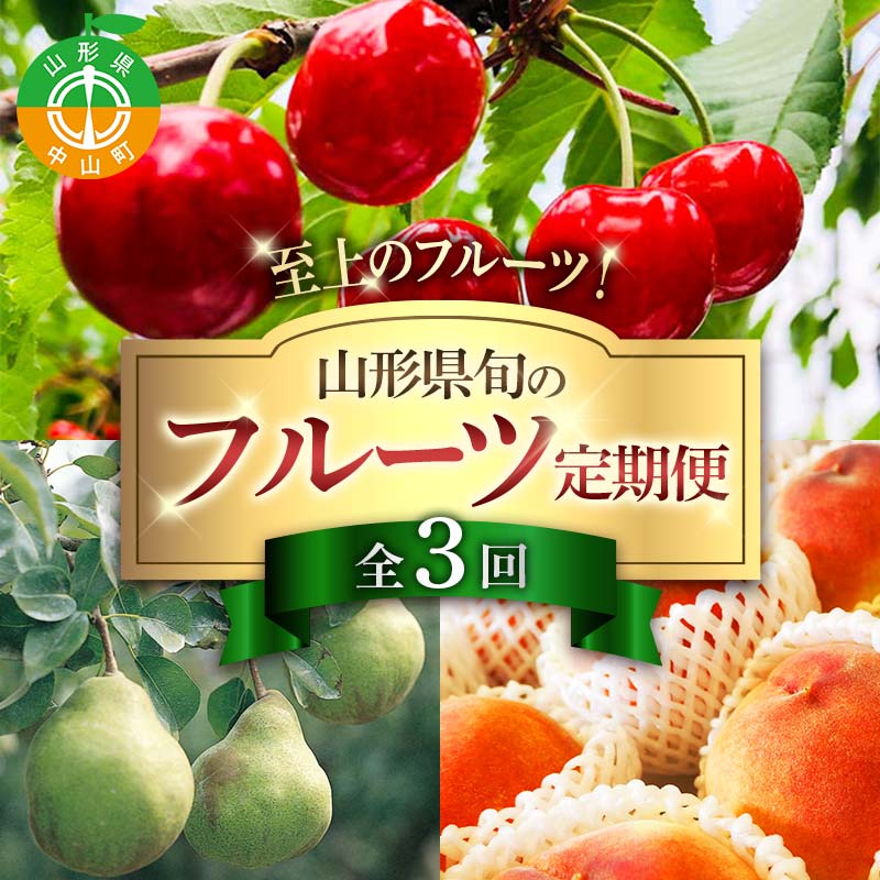 【ふるさと納税】令和8年6月発送開始 山形県 至上のフルーツ！ 山形県旬のフルーツ定期便 全3回 紅秀峰 白桃 ラ・フランス 期間限定 数量限定 山形県産 サクランボ 桃 梨 フルーツ 果物 くだもの 贈答 F4A-0966