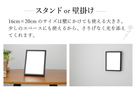 SENNOKI 木枠テーブルミラー（ブラック）