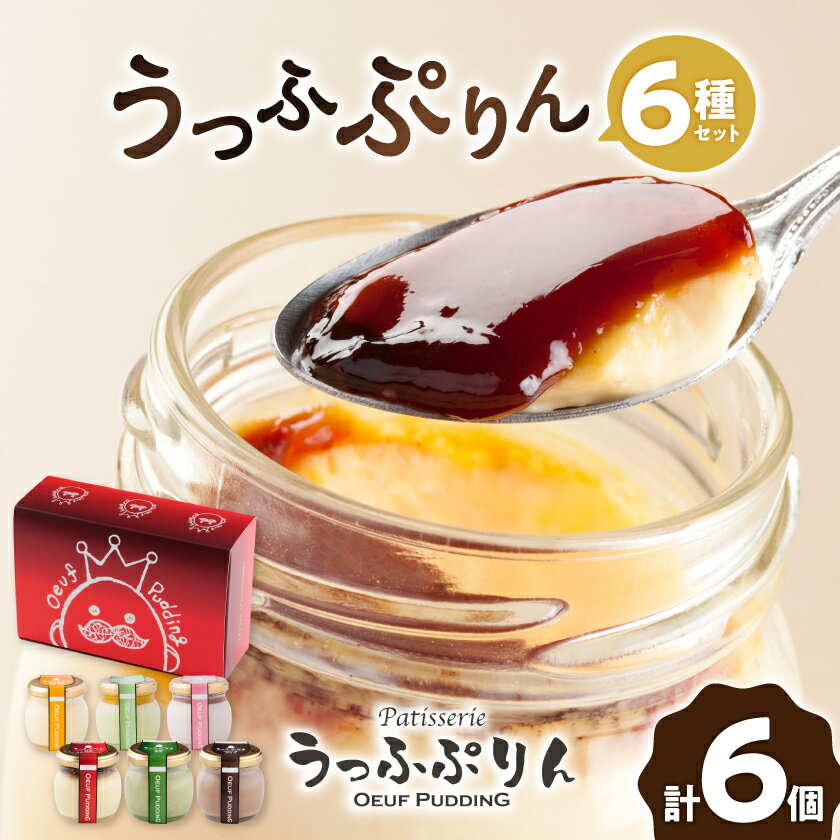 【ふるさと納税】うっふぷりん6種セット　6個入【配送不可地域：離島】【1440611】