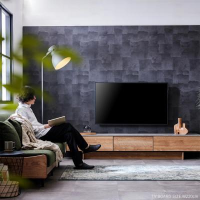 ふるさと納税 大川市 テレビボード 幅220cm ローボード ルーラー2 ヴィンテージナチュラル【モーブル/大川家具】 |  | 01