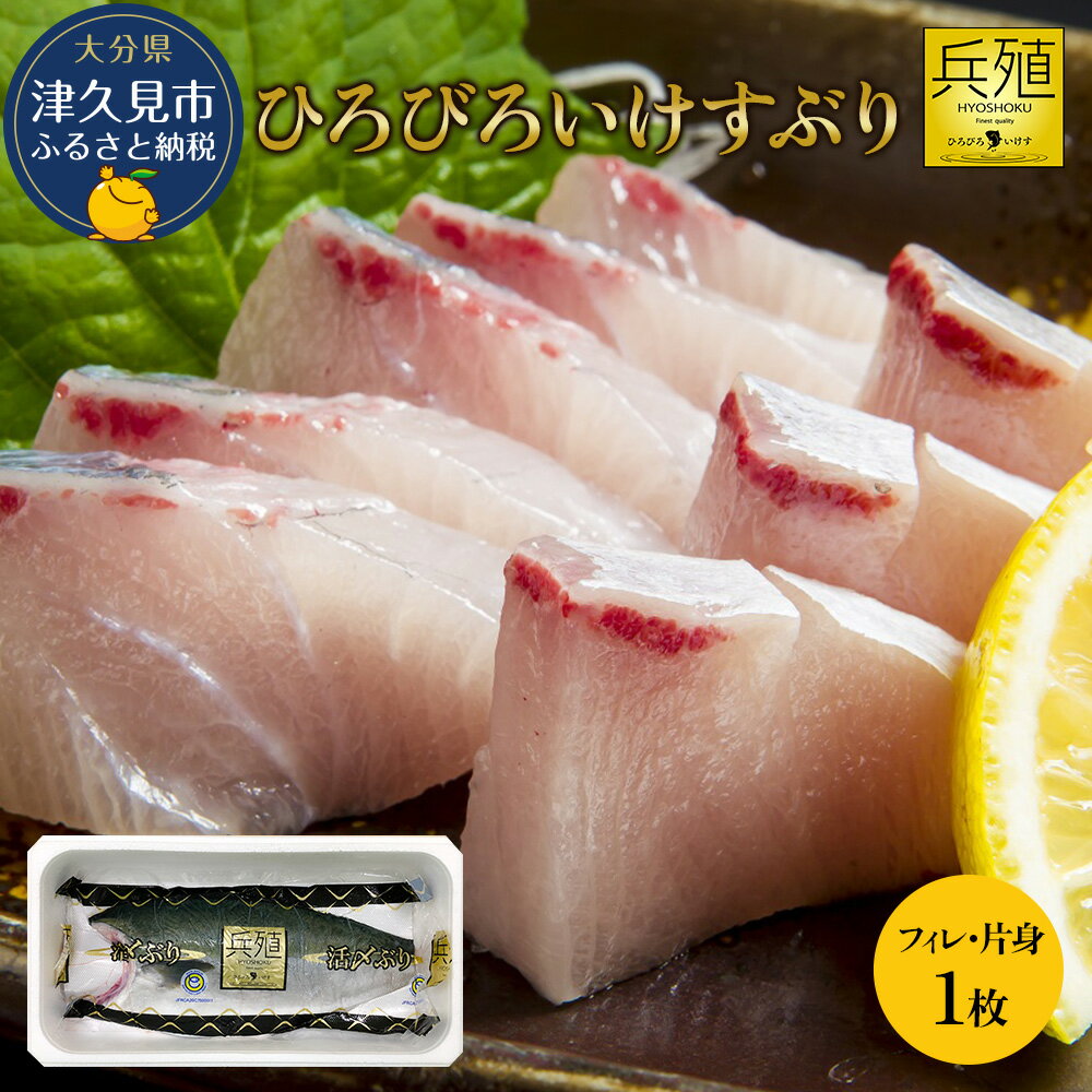 【ふるさと納税】【先行予約】ひろびろいけすぶり(フィレ・片身)1枚 ※2月発送 | 鰤 ブリ 大分県 九州 津久見市 国産