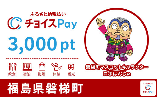 
            磐梯町チョイスPay 3,000pt【会員限定のお礼の品】
          