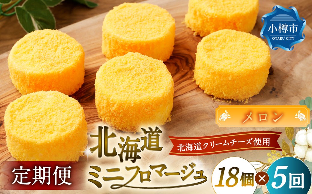 【5回定期便】 北海道ミニフロマージュ （メロン） 約900g×5回 合計約4.5kg