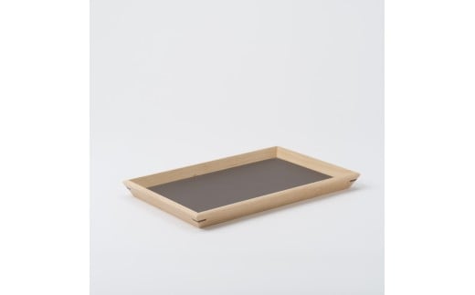 【木と暮らしの工房】シラカバ・トレー　＜サイズ：S／カラー：Brown（茶）＞