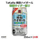 【ふるさと納税】＜焼酎ハイボール 特製サイダー割り350ml×24本＞※入金確認後、翌月末迄に順次出荷します。サイダー 缶酎ハイ 缶チューハイ 甘味料ゼロ プリン体ゼロ 宝 宮崎県 特産品 高鍋町【常温】