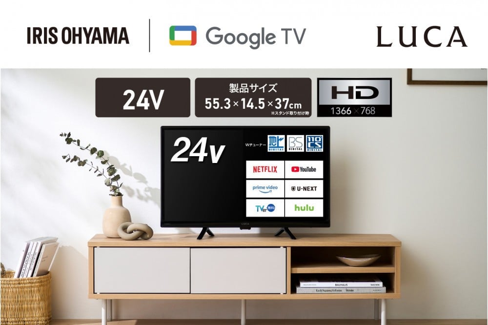 
            テレビ Google液晶TV 24V型 LT-24WGX-F1 ブラック
          