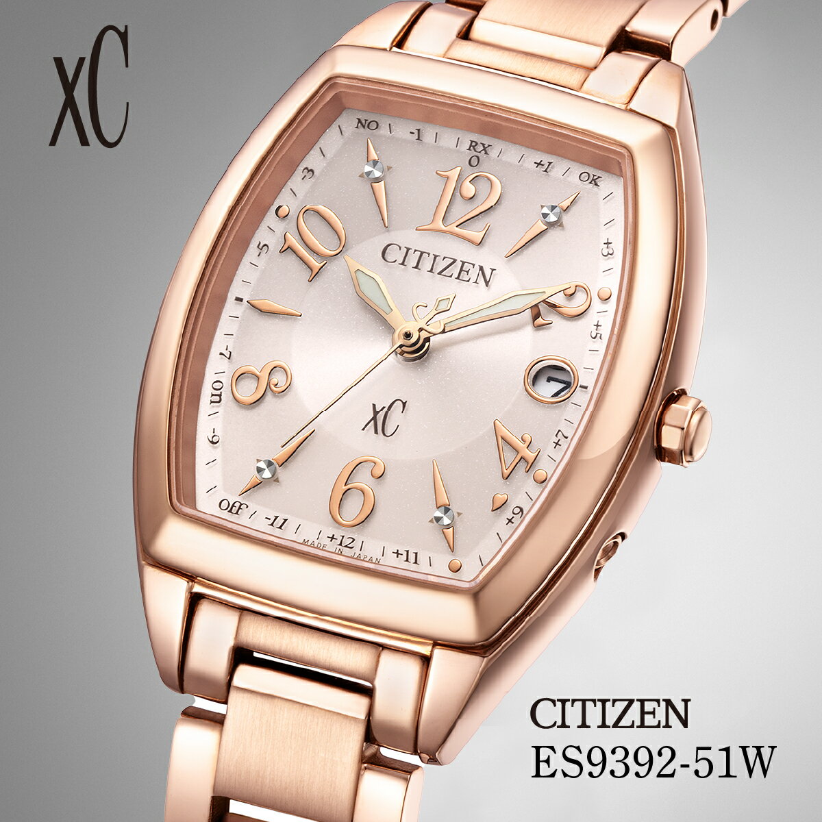 【ふるさと納税】CITIZEN xC basic collection ES9392-51W | シチズン citizen クロスシー腕時計 時計 正規品 レディース ビジネス スーツ カジュアル フォーマル 贈答 贈答用 ギフト プレゼント 母の日 国内製造 国産 電波 ソーラー エコドライブ 埼玉県 所沢市