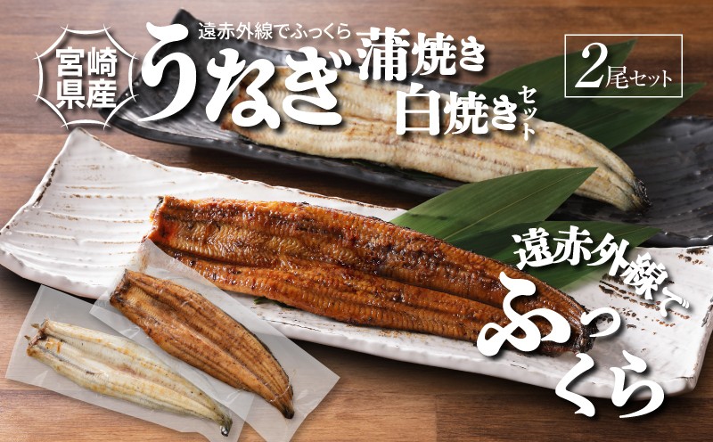 
                  宮崎県産うなぎ 白焼き・蒲焼き 2尾セット 鰻 ウナギ 国産うなぎ 国内産 鰻の蒲焼き 自慢のたれ付き 食べ比べ 素焼き ひつまぶし/うな丼/うな重/鰻重/鰻丼/鰻巻き 瞬間冷凍 K10_0008_3 
                