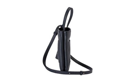 豊岡鞄 Shokolatt ショルダーポーチ 2層式 小 ネイビー