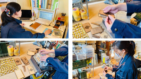 ランプシェード Akari~唐草~(黒色) (内寸:幅13cm、奥行き13cm、高さ26cm)