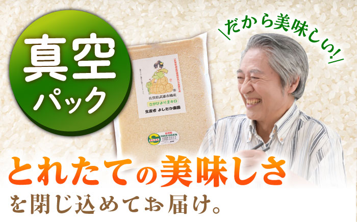 【安心安全の特別栽培米！】令和5年産 さがびより 10kg（2kg×5） 武雄市橘産 /よしたか農園 [UCY003] 白米 米 お米 こめ 白米 精米 ブランド米