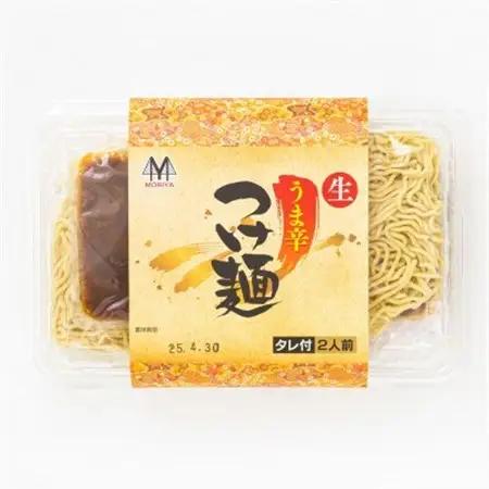 北海道のうま辛 つけ麺340g(2食入り)×2個＜計4人前＞ ちぢれ麺太麺_北海道で人気 ラーメン ちぢれ麺 釧路ラーメン 冷蔵 森谷食品 一人暮らし セット おかず ご当地グルメ 北海道 釧路町 釧