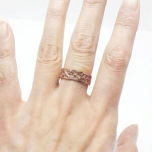 【K10PG】地金 透かし リング アラベスク アンティーク 指輪 lr653k10pg