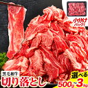 【ふるさと納税】ふるさと納税 黒毛和牛 切り落とし 500g ～ 3kg 《30日以内に出荷予定(土日祝除く)》 岡山県 矢掛町 牛 牛肉 和牛 牛丼 カレー 小分け 小分けパック 250g 送料無料