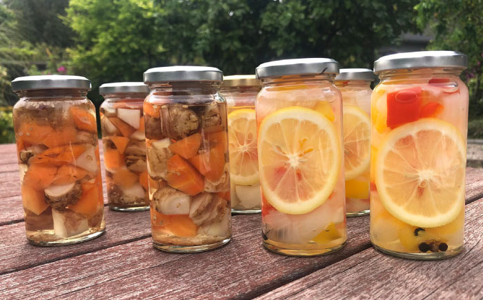 お任せピクルス５本セット化粧箱入り《築上町》【ERBA FARM733】 [ABAP006] 19000円 [ABAP006]