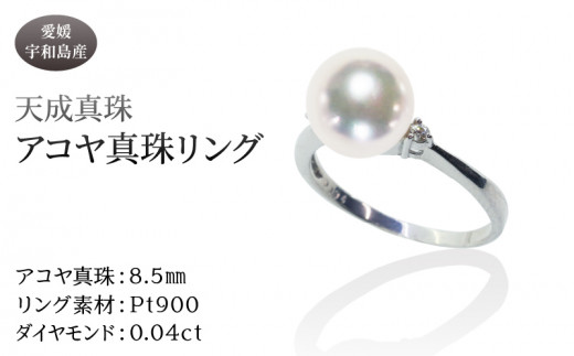 アコヤ真珠 リング 8.5mm 天成真珠 アクセサリー ファッション リング 指輪 ジュエリー akoya 本真珠 真珠 パール 越し物 高級 プレゼント 贈り物 贈答品 贈答用 お祝い 誕生日 成人式 卒業祝 就職祝い 記念日 クリスマス 特産品 国産 愛媛 宇和島 A795-114020