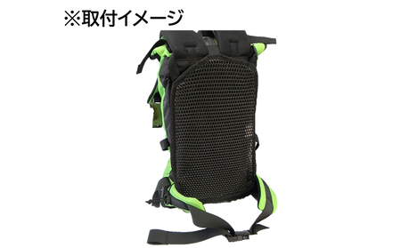 清潔空間メッシュパネル（ザック用）Mサイズ リュック用アクセサリー 蒸れ対策 3次元メッシュ 緩衝性 通気性が高い 放熱 速乾性 色落ちしない 洗える 