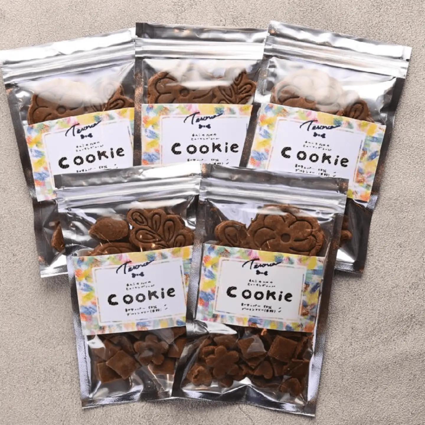 【Tesoro】わんこ用／和牛レバー米粉のクッキー　5袋入り　クッキー