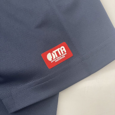 JTTA公認　卓球ユニフォーム【男女兼用(ドライ):Mサイズ】プレイヤー　03　ネイビー