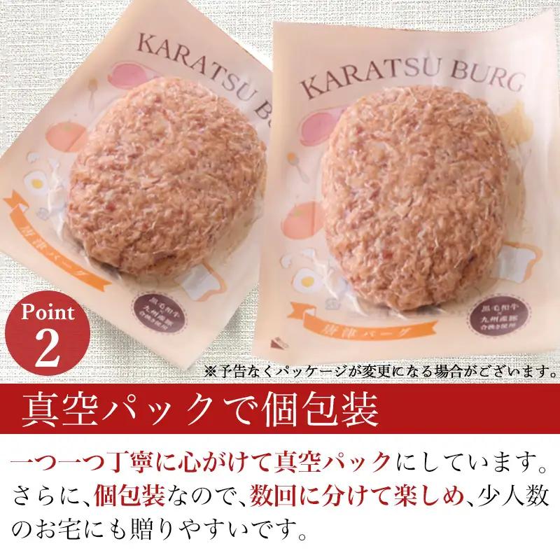 唐津バーグ8個とガーリックソースのセット ハンバーグ