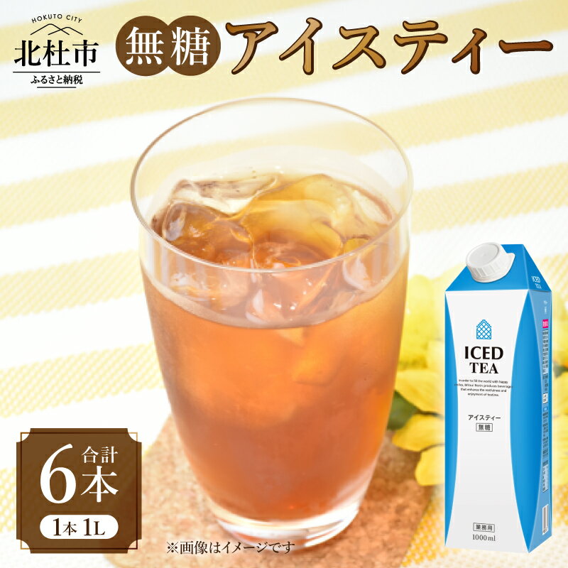 【ふるさと納税】 アイスティー 無糖 紅茶 ホワイトノーブル 1L 1000ml×6本 紙パック アレンジティー 飲料 日東紅茶 業務用 優雅 贅沢 ティータイム 山梨県 北杜市 送料無料
