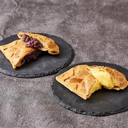 冷凍たい焼き 能登産大納言あずき・カスタード 計4個【配送不可地域：離島】【1685278】
