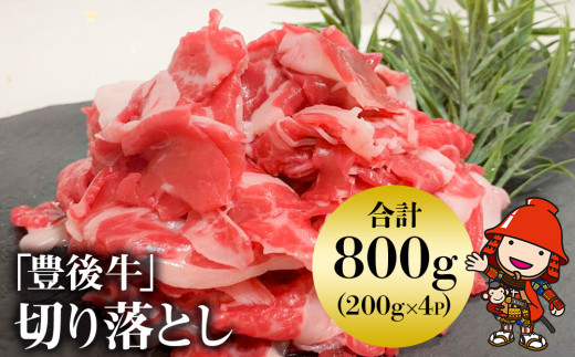 豊後牛 切り落とし 200g×4 (合計800g) | お肉 肉 おにく にく 牛 牛肉 和牛 国産牛 切り落し ブランド牛 ミートクレスト 大分県産 九州産 国産 冷凍 大分県 中津市