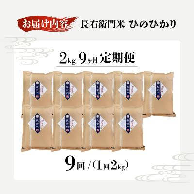 ふるさと納税 高千穂町 【9か月定期便】【令和7年産】13代目甲斐長衛門が選び抜いた高千穂産ひのひかり長衛門米2kg×9回 |  | 03