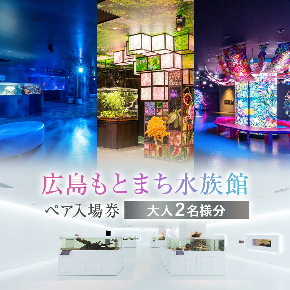 【ふるさと納税】広島もとまち水族館　ペア入場券 | 水族館デート 観光スポット ペアチケット おでかけ 海洋生物 癒し アクアリウム 休日プラン デートスポット 人気 おすすめ