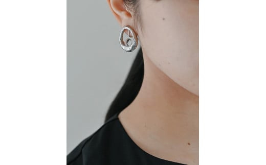 HARIO イヤリング エン HANS-EN-E-NF｜耐熱 ガラス アクセサリー ハリオ 職人 繊細 フォーマル カジュアル きれいめ おしゃれ 20代 30代 40代 贈答 プレゼント ギフト 贈