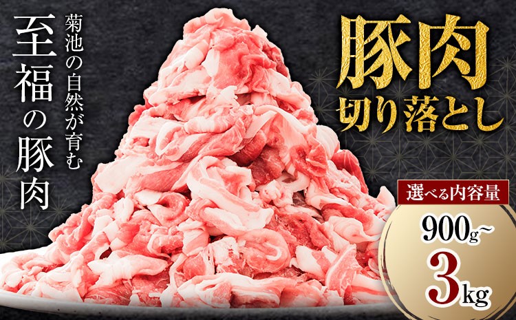 
                  豚肉 切り落とし 選べる内容量 900g 1.5kg 3kg 焼肉いしい 株式会社石井牧場《30日以内に出荷予定(土日祝除く)》 熊本県 菊池市 肉 豚肉 焼肉 切り落とし 生姜焼き 肉じゃが
                