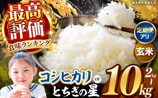 
                  【2026年先行予約 新米】栃木県産 選べる ★玄米★ こしひかり とちぎの星 2kg～ 10kg | 栃木県 矢板市
                