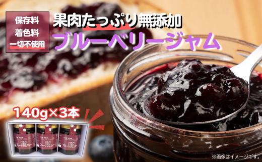 ジャム 山口県宇部産 ブルーベリージャム 140g×3個セット 【ジャム じゃむ ブルーベリージャム ブルーベリーじゃむ 完熟 新鮮 アントシアニン 甘み 酸味 バランス 食べやすい おやつ デザート フルーツ 果実 くだもの  山口県 宇部市】[BTBC004]