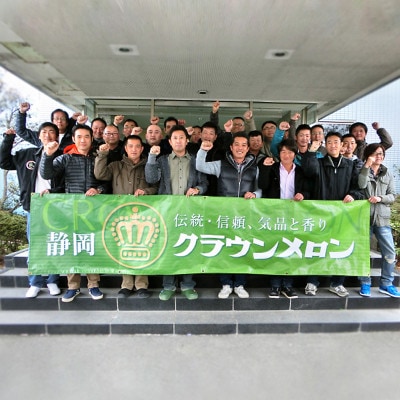 【通年出荷】クラウンメロン(白等級)中玉　2玉詰【配送不可地域：離島・北海道・沖縄県】