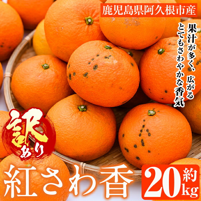 【ふるさと納税】＜先行予約受付中！2027年2月上旬以降順次発送予定＞訳あり 紅さわ香(約20kg) 国産 鹿児島県 阿久根市 果実 果物 フルーツ 柑橘 みかん ミカン 紅甘夏 期間限定 数量限定【桐野柑橘株式会社】akn070-19