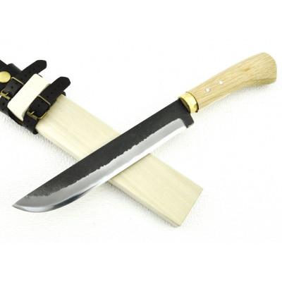 ふるさと納税 南国市 【晶之作】土佐鍛 狩猟刀『猪鹿刀』210 土佐オリジナル白鋼 【真鍮丸輪】 |  | 01