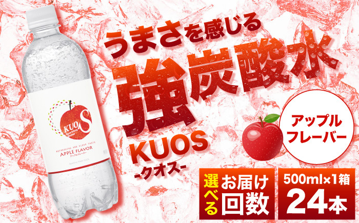 
            【選べる回数】強炭酸水クオス アップルフレーバー 500ml×24本 日田市 / 株式会社OTOGINO [AREF014,170-172]
          