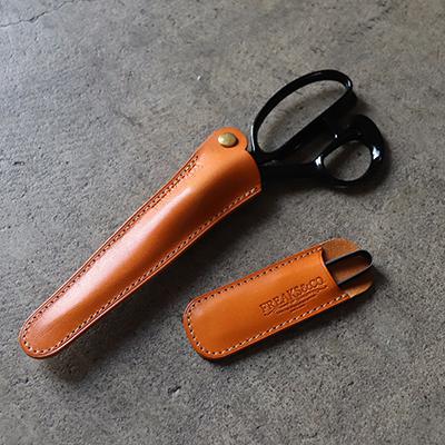 ふるさと納税 長岡京市 栃木レザーのはさみケースセット【キャメル】 裁ちばさみ  糸きりばさみ  ハサミ ケース 革 本革 |  | 01