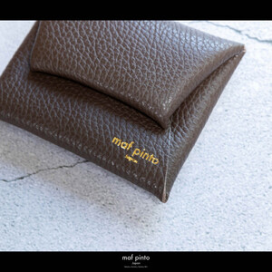 maf pinto (マフ ピント) ミニ財布 コンパクト ウォレット 小型 小銭入れ カードケース レザー 本革 62チョコレート