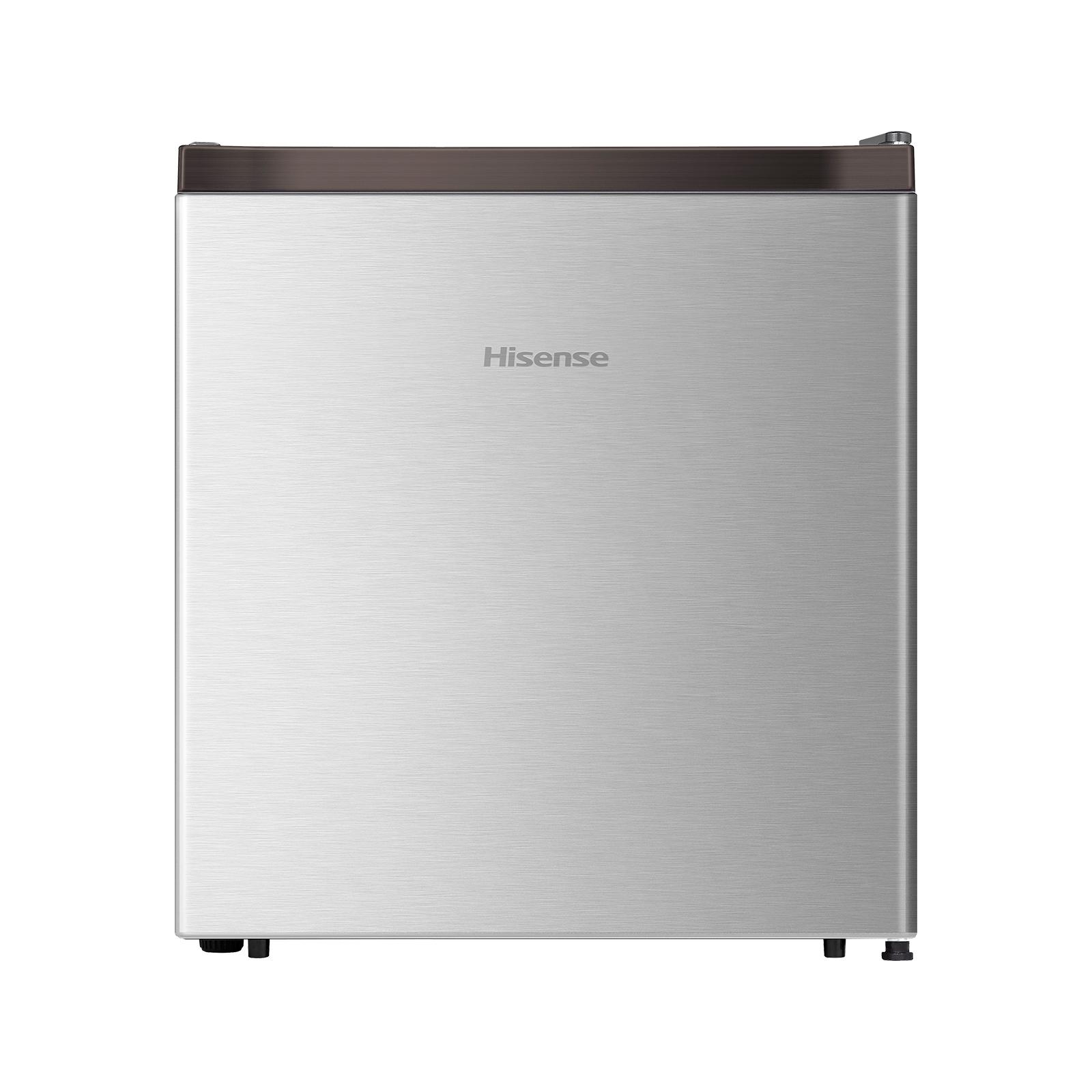Hisense ハイセンス 小型 冷蔵庫【設置費込み】幅44.5cm 45L 一人暮らし 静音 直冷式 書斎や寝室も 右開き 1ドア コンパクト HR-A45S シルバー 人気 おすすめ 家電 送料無料
